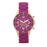 Marc Jacobs Rock Chronograph Purple Dial Purple Silicone Strap Watch for Women - MBM2576 Buy Now By Marc Jacobs