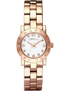 Marc Jacobs Mini Amy White Dial Rose Gold Steel Strap Watch for Women - MBM3078 Buy Now By Marc Jacobs