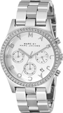 Marc Jacobs Henry Chronograph Silver Dial Silver Steel Strap Watch for Women - MBM3104 Buy Now By Marc Jacobs