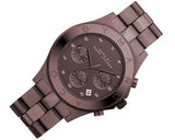 Marc Jacobs Blade Chronograph Brown Dial Brown Steel Strap Watch for Women - MBM3121 Buy Now By Marc Jacobs