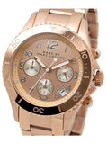 Marc Jacobs Rock Chronograph Rose Gold Dial Rose Gold Steel Strap Watch for Women - MBM3156 Buy Now By Marc Jacobs