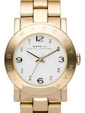 Marc Jacobs Amy White Dial Gold Steel Strap Watch for Women - MBM3182 Buy Now By Marc Jacobs