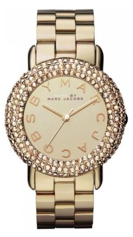 Marc Jacobs Marci Gold Dial Gold Steel Strap Watch for Women - MBM3191 Buy Now By Marc Jacobs