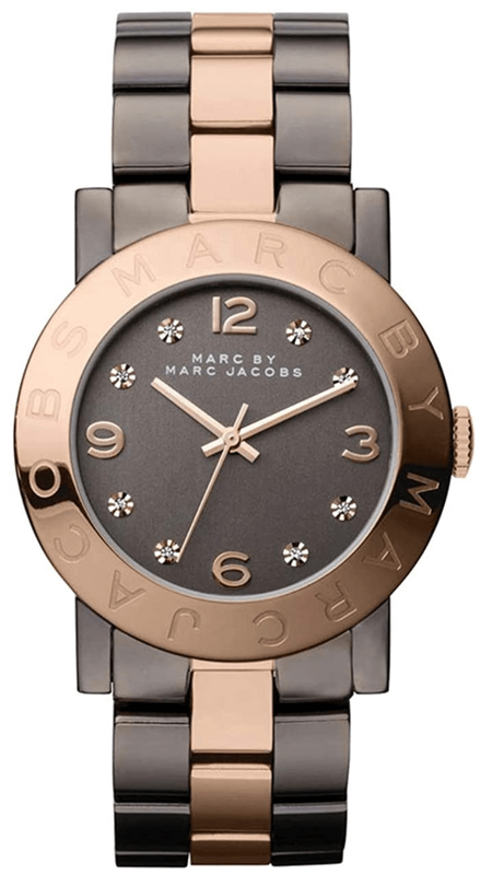Marc Jacobs Amy Grey Dial Two Tone Steel Strap Watch for Women - MBM3195 Buy Now By Marc Jacobs