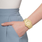 Marc Jacobs Amy Dexter Gold Dial Gold Steel Strap Watch for Women - MBM3215 Buy Now By Marc Jacobs