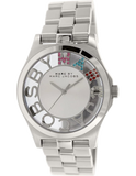Marc Jacobs Henry Skeleton Silver Dial Silver Steel Strap Watch for Women - MBM3262 Buy Now By Marc Jacobs