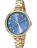Marc Jacobs Sally Blue Dial Gold Steel Strap Watch for Women - MBM3366 Buy Now By Marc Jacobs