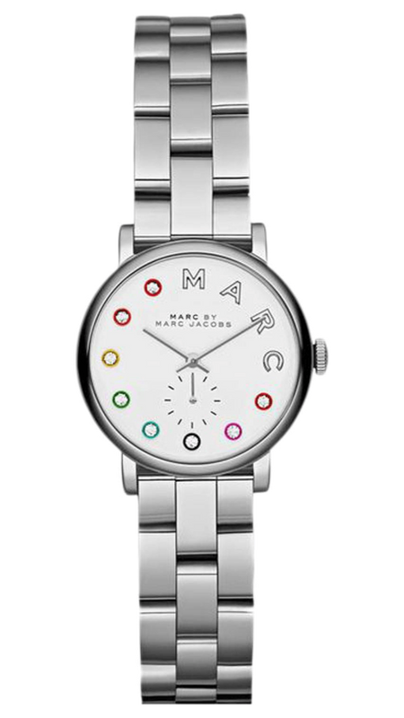 Marc Jacobs Baker Dexter White Dial Silver Steel Strap Watch for Women - MBM3423 Buy Now By Marc Jacobs