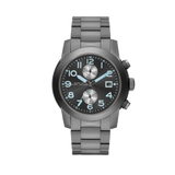 Marc Jacobs Larry Chronograph Black Dial Grey Steel Strap Watch for Men - MBM5051 Buy Now By Marc Jacobs