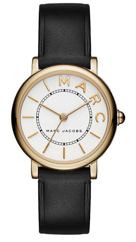Marc Jacobs Roxy White Dial Black Leather Strap Watch for Women - MJ1537 Buy Now By Marc Jacobs