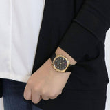 Marc Jacobs Roxy Black Dial Black Leather Strap Watch for Women - MJ1592 Buy Now By Marc Jacobs