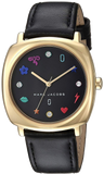 Marc Jacobs Mandy Black Dial Black Leather Strap Watch for Women - MJ1597 Buy Now By Marc Jacobs