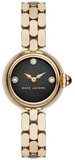Marc Jacobs Courtney Mother of Pearl Black Dial Gold Steel Strap Watch for Women - MJ3460 Buy Now By Marc Jacobs