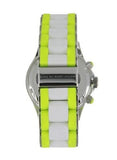 Marc Jacobs Rock Chronograph White Dial White & Green Silicone Strap Watch for Women - MBM2592 Buy Now By Marc Jacobs