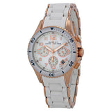 Marc Jacobs Rock Chronograph White Dial White Silicone Strap Watch for Women - MBM2547 Buy Now By Marc Jacobs