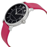Marc Jacobs Roxy Black Dial Pink Leather Strap Watch for Women - MJ1540 Buy Now By Marc Jacobs