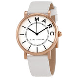 Marc Jacobs Roxy White Dial White Leather Strap Watch for Women - MJ1561 Buy Now By Marc Jacobs