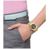 Marc Jacobs Amy Black Dial Gold Steel Strap Watch for Women - MBM3273 Buy Now By Marc Jacobs