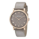 Marc Jacobs Baker Grey Dial Grey Leather Strap Watch for Women - MBM1266 Buy Now By Marc Jacobs
