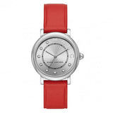 Marc Jacobs Roxy Silver Dial Red Leather Strap Watch for Women - MJ1632 Buy Now By Marc Jacobs