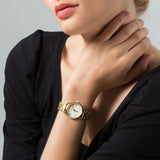 Marc Jacobs Baker White Dial Gold Steel Strap Watch for Women - MBM3247 Buy Now By Marc Jacobs