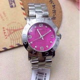 Marc Jacobs Amy Pink Dial Silver Steel Strap Watch for Women - MBM8623 Buy Now By Marc Jacobs