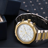 Maserati Stile Chronograph White Dial Two Tone Steel Strap Watch For Men - R8873642009 Buy Now By Maserati