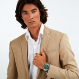 Maserati Successo Chronograph Green Dial Silver Steel Strap Watch For Men - R8873621017 Buy Now By Maserati