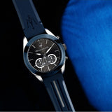 Maserati Traguardo Chronograph Blue Dial Black Silicone Strap Watch For Men - R8871612046 Buy Now By Maserati