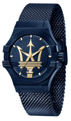 Maserati Potenza Blue Dial Edition 42mm Mesh Bracelet Watch For Men - R8853108008 Buy Now By Maserati