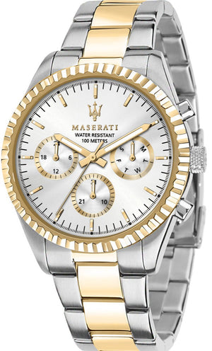 Maserati Competizione Chronograph Quartz Silver Dial Watch For Men - R8853100021 Buy Now By Maserati