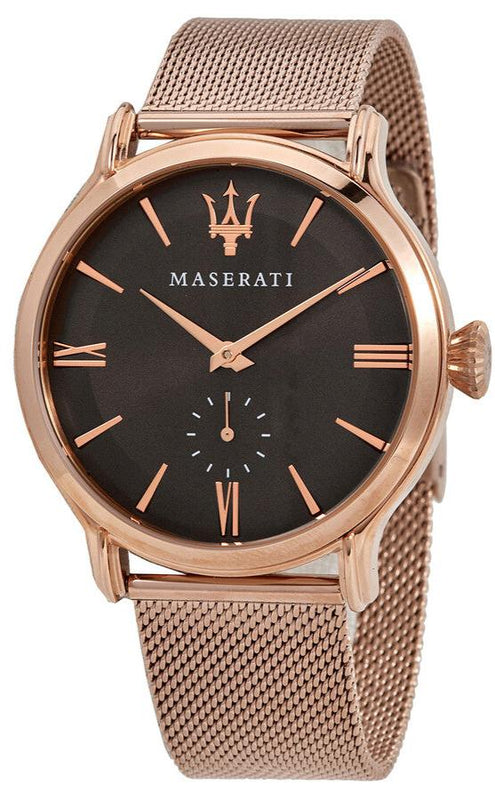 Maserati Epoca Anthracite Dial Rose Gold Mesh Bracelet Watch For Men - R8853118004 Buy Now By Maserati