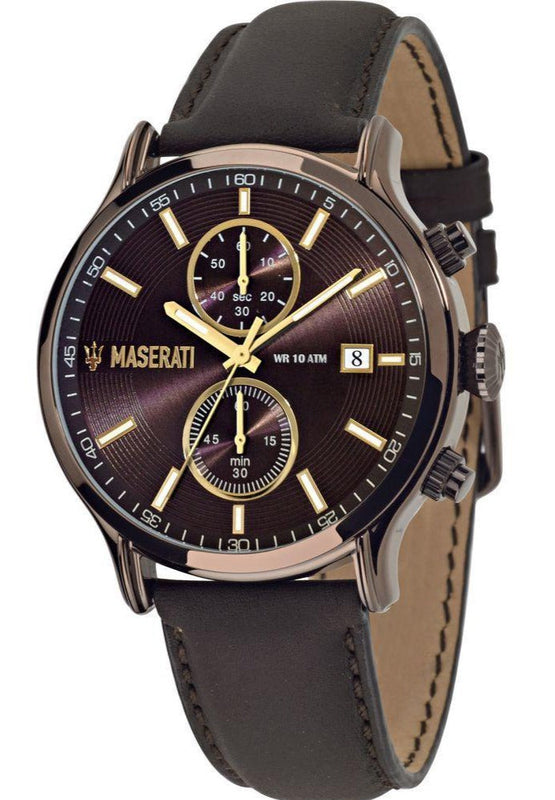 Maserati Epoca Chronograph Brown Dial Brown Leather Watch For Men - R8871618006 Buy Now By Maserati
