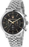 Maserati Epoca Chronograph Black Dial Silver Steel Strap Watch For Men - R8873618017 Buy Now By Maserati