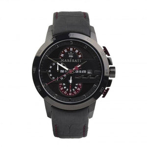 Maserati Ingegno Chronograph Black Dial Black Leather Strap Watch For Men - R8871619003 Buy Now By Maserati