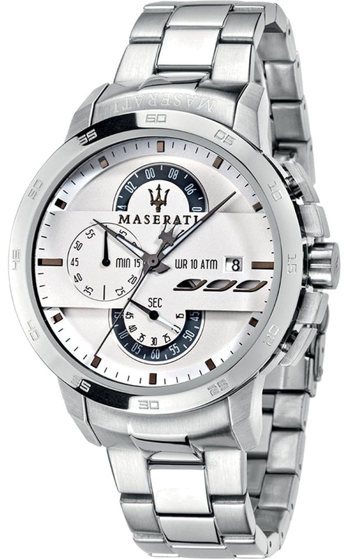 Maserati Ingegno Chronograph White Dial Silver Steel Strap Watch For Men - R8873619004 Buy Now By Maserati