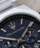 Maserati Stile Blue Dial Silver Steel Strap Watch For Men - R8873642006 Buy Now By Maserati