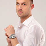 Maserati Competizione Silver Dial Silver Steel Strap Watch For Men - R8853100018 Buy Now By Maserati