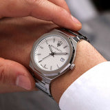 Maserati Stile 3H White Dial Silver Steel Strap Watch For Men - R8853142005 Buy Now By Maserati