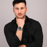 Maserati Stile Chronograph Black Dial Silver Steel Strap Watch For Men - R8873642004 Buy Now By Maserati