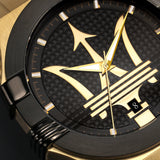 Maserati Potenza Quartz Black Dial Gold Mesh Bracelet Watch For Men - R8853108006 Buy Now By Maserati