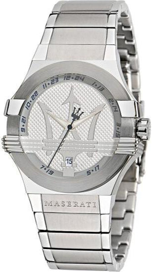 Maserati Potenza Silver Dial Silver Steel Strap Watch For Men - R8853108002 Buy Now By Maserati