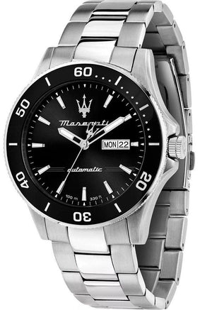Maserati Competizione Automatic Black Dial Silver Steel Strap Watch For Men - R8823100002 Buy Now By Maserati
