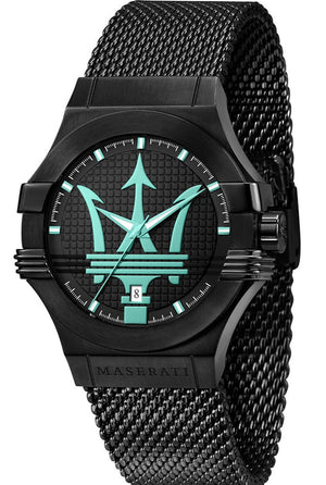 Maserati Potenza Aqua Edition Black Dial Black Mesh Bracelet Watch For Men - R8853144002 Buy Now By Maserati