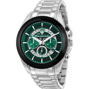 Maserati Traguardo Chronograph Green Dial Silver Steel Strap Watch For Men - R8873612060 Buy Now By Maserati