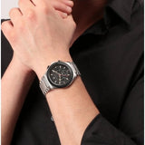 Maserati Triconic Chronograph Black Dial Silver Steel Strap Watch For Men - R8873639002 Buy Now By Maserati