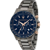 Maserati SFIDA Chronograph Blue Dial Grey Steel Strap Watch For Men - R8873640001 Buy Now By Maserati