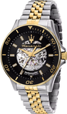 Maserati SFIDA Automatic Skeleton Black Dial Two Tone Steel Strap Watch For Men - R8823140010 Buy Now By Maserati