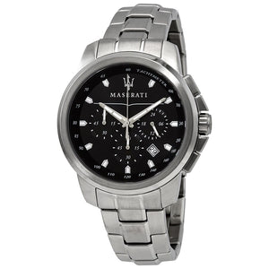 Maserati Successo Chronograph Black Dial Silver Steel Strap Watch For Men - R8873621001 Buy Now By Maserati