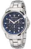 Maserati Successo Chronograph Blue Dial Silver Steel Strap Watch For Men - R8873621002 Buy Now By Maserati
